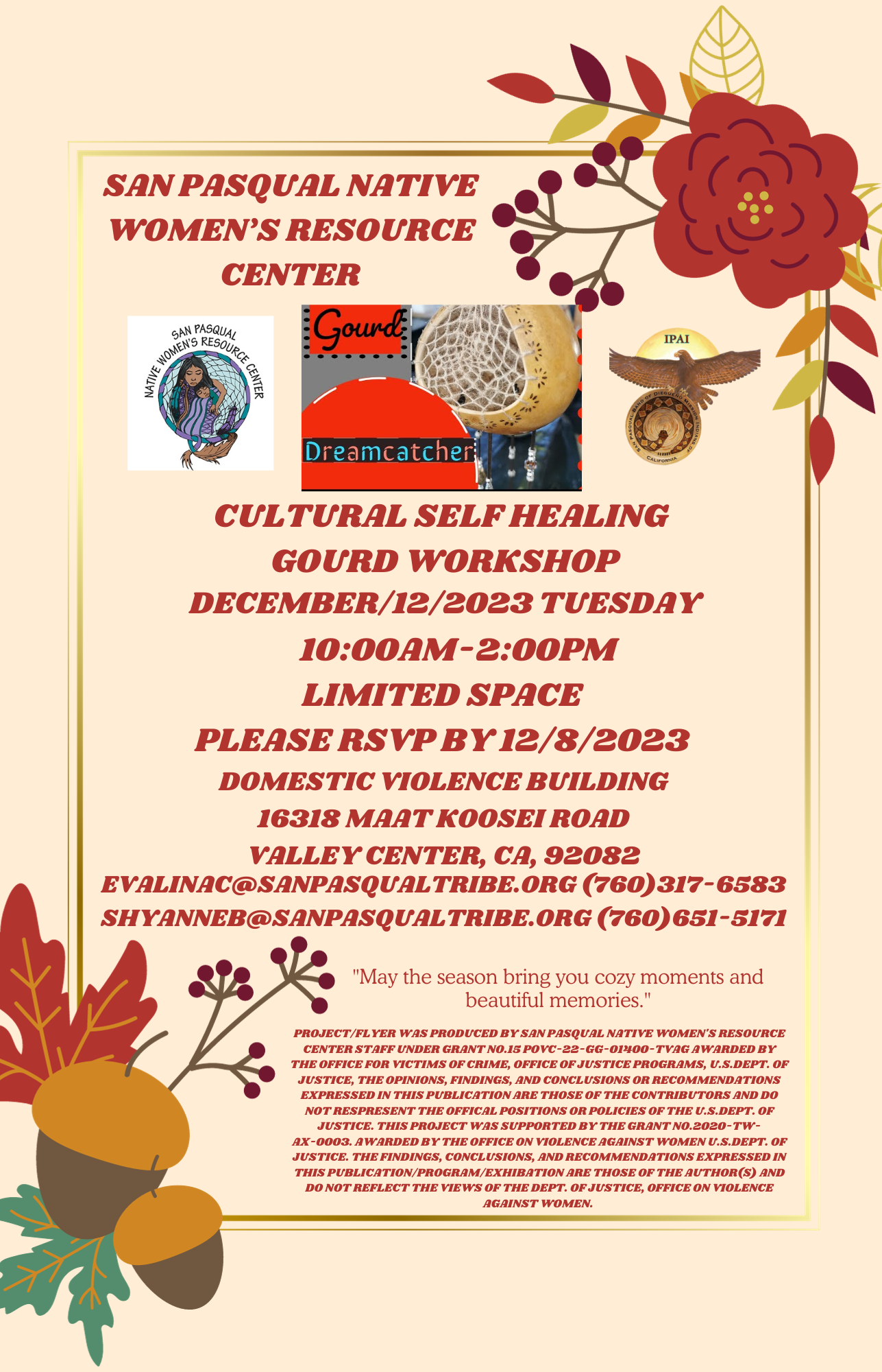 Cultural Self Healing Gourd December 12 Click For More